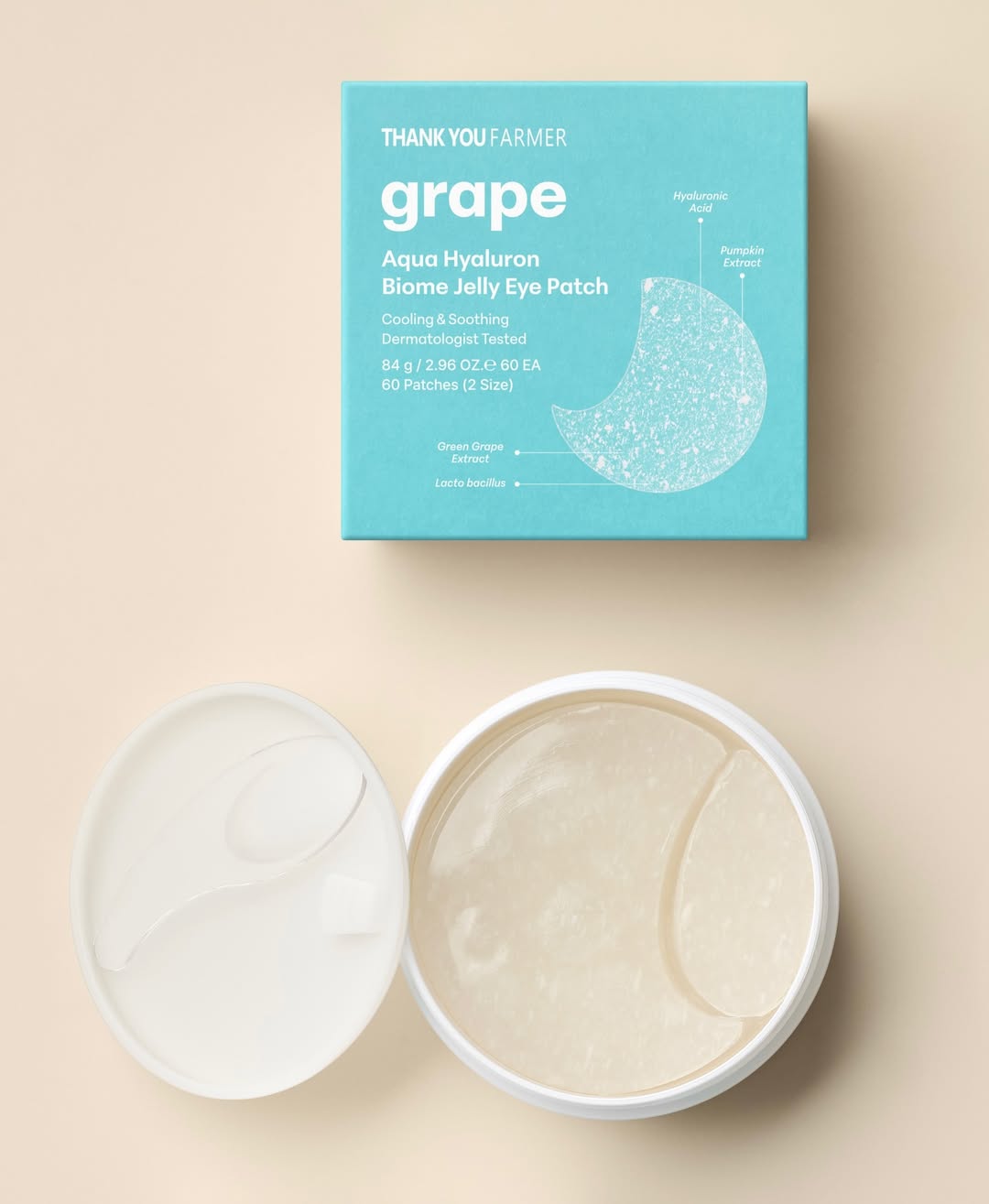 Grape Aqua Hyaluron Biome Jelly Eye Patch (60 Patches)