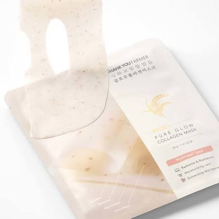 Rice Pure Glow Collagen Mask (2 Masks)